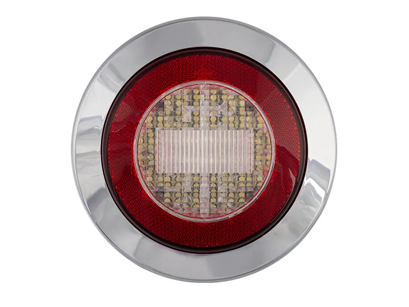 LED-backljus 24V Krom 155mm - E-godkänt Backlampor för Lastbil - Ledextraljus.eu