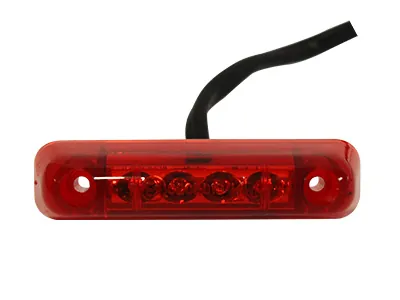 JOKON LED Sidomarkeringsljus Röd 24V 4xLED Ytmontage - Ledextraljus.eu