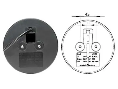 LED Baklampa Kombination 12-24V 3.7W Ø150mm Vänster/Höger - Bild 3