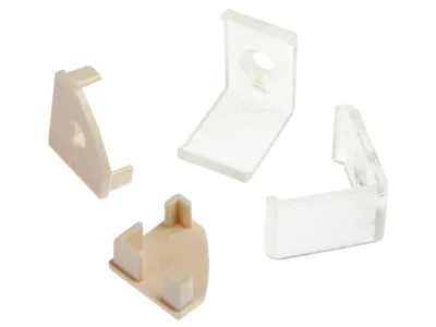 Aluminumprofil Vinklad för LED-strip 1m - Mjölkvit Täckglas 17.9mm - Bild 2