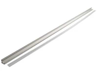 Aluminumprofil Vinklad för LED-strip 1m - Mjölkvit Täckglas 17.9mm - Bild 3