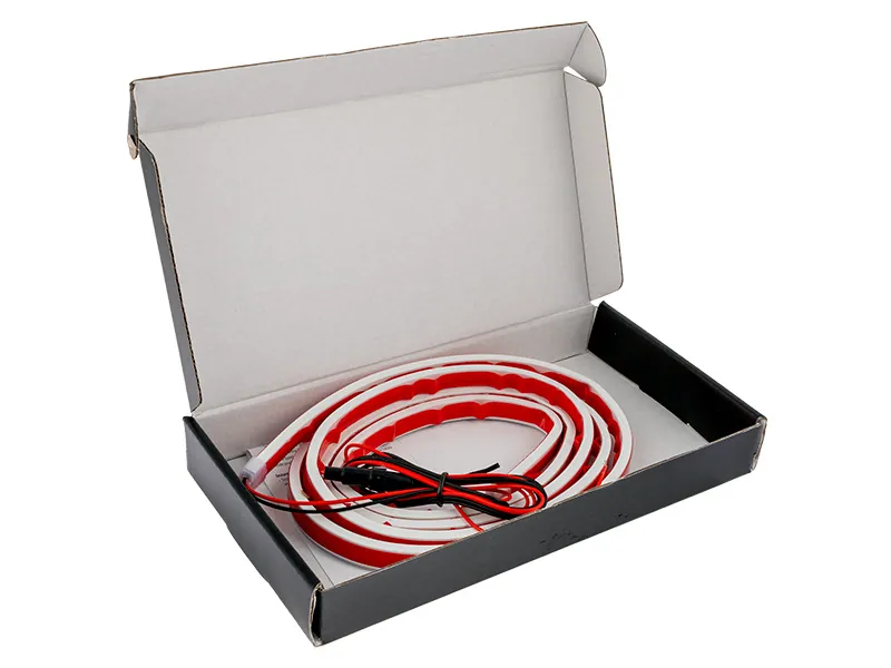 LED Motorhuvslist Vit 180cm 11-15V - Dekorativ Ljuslist för Biltuning - Bild 3