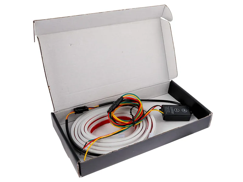 LED Motorhuv Ljuslist Vit/Orange 180cm 11-15V - Tuning med Blinkfunktion - Bild 4