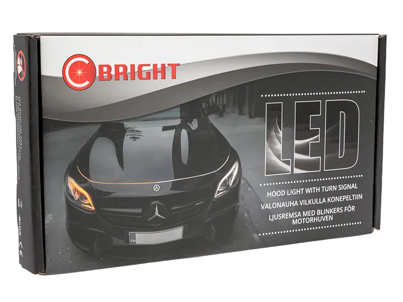 LED Motorhuv Ljuslist Vit/Orange 180cm 11-15V - Tuning med Blinkfunktion - Bild 5