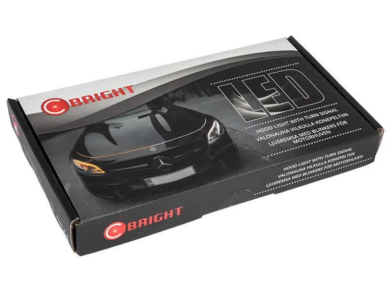 LED Motorhuv Ljuslist Vit/Orange 180cm 11-15V - Tuning med Blinkfunktion - Bild 6