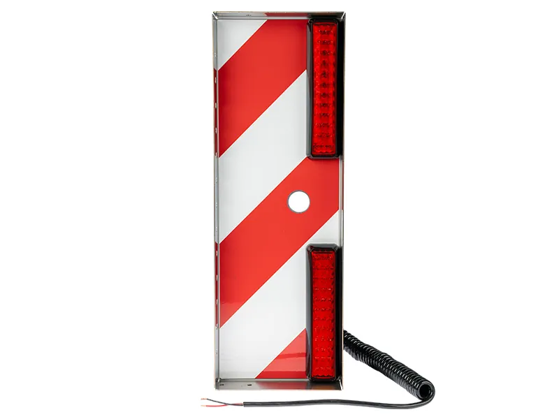 LED Ljusbas Bred Last Röd Bak Höger 525x180mm 12-28V Rostfritt Stål - Ledextraljus.eu