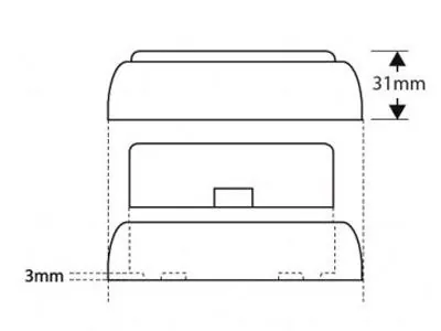 LED AUTOLAMPS LED-Bakljus 49xLED 12-24V Broms-Positions 100x100mm - Bild 3