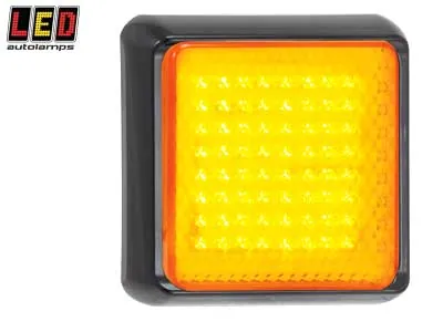 LED AUTOLAMPS LED Bakre Blinkers 12-24V Svart Fäste 96mm - Ledextraljus.eu