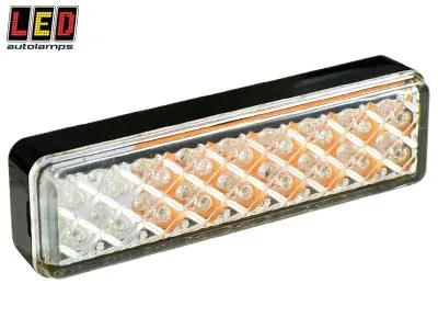 LED AUTOLAMPS LED-front indicator/marker light 12-24V Gul/Vit 135x38mm - Ledextraljus.eu
