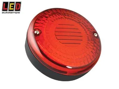 LED Autolamps LED-Dimbakljus Rund 140mm 12-24V Ytmontage - Ledextraljus.eu