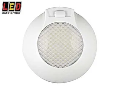 LED Autolamps LED Innerbelysning 24V 380lm Ø143mm Kallvit med On/Off-Brytare - Ledextraljus.eu