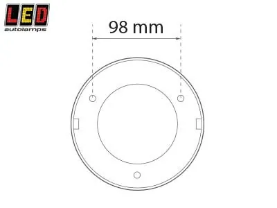 LED Autolamps LED Innerbelysning 24V 380lm Ø143mm Kallvit med On/Off-Brytare - Bild 3