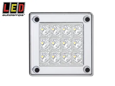 LED AUTOLAMPS LED-backljus 12-24V 90x90mm Ytmontage ECE-godkänt - Ledextraljus.eu