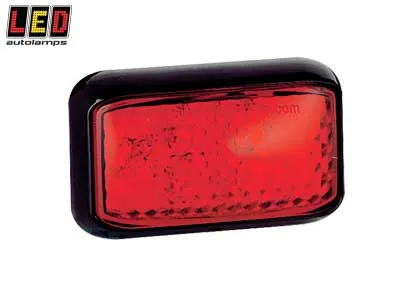 LED AUTOLAMPS LED Sidomarkeringsljus Röd 12-24V Kompakt Ytmontage - Ledextraljus.eu