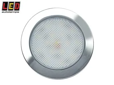 LED Autolamps LED-innerbelysning 12V 170lm Varmvit 3000K Krom - Ledextraljus.eu