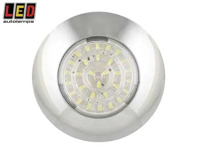 LED AUTOLAMPS LED Innerbelysning 12V 75lm Kallvit med Kuppeldesign - Ledextraljus.eu