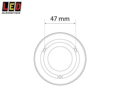 LED Autolamps LED-innerbelysning 24V 82lm Varmvitt ljus med Push-on/off - Bild 3