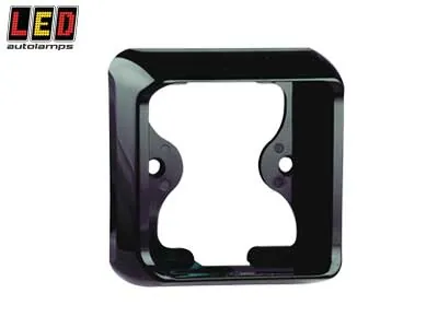 LED AUTOLAMPS Monteringsfäste Svart 80mm - Ytmontage 60mm Skruvhål - Ledextraljus.eu