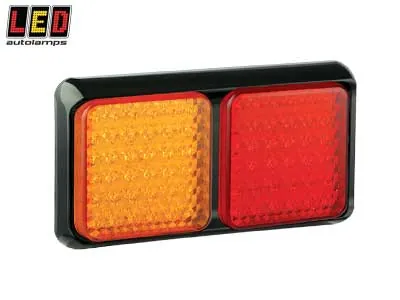 LED AUTOLAMPS LED-bakljus 3-i-1 Kombination 12-24V 188x100mm - Ledextraljus.eu