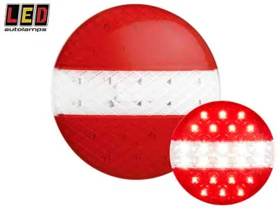 LED AUTOLAMPS LED-bakljus 140mm Rund Kombinationslampa 12-24V - Ledextraljus.eu