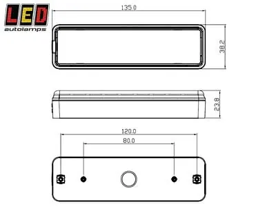 LED AUTOLAMPS Justerbar Säkerhetsblinkningsenhet 2-Kanals 12-24V - Bild 3