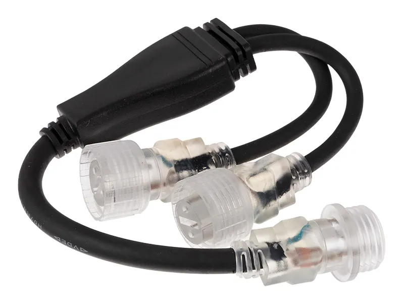 LEDWISE WORK Y-grenuttag för två LED-remsor - Belysningsdelare för arbetsljus - Ledextraljus.eu