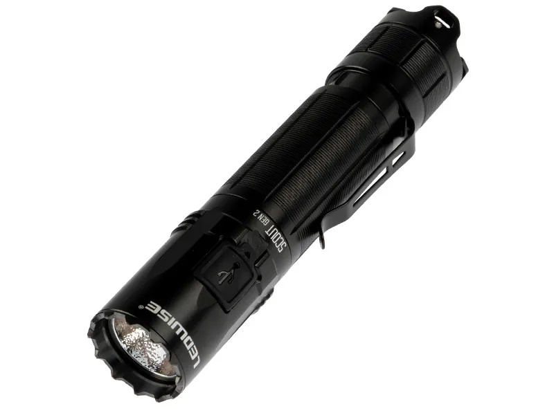 LEDWISE SCOUT Gen2 Taktisk Ficklampa 3300lm USB-C Laddning 18650 Batteri - Bild 2