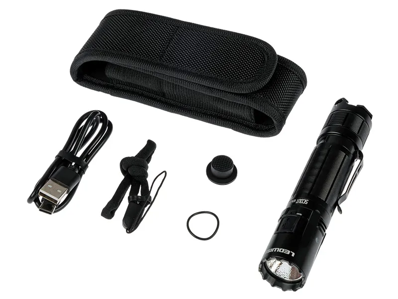 LEDWISE SCOUT Gen2 Taktisk Ficklampa 3300lm USB-C Laddning 18650 Batteri - Bild 4