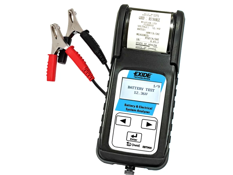 Batteritestare med skrivare Exide - Ledextraljus.eu