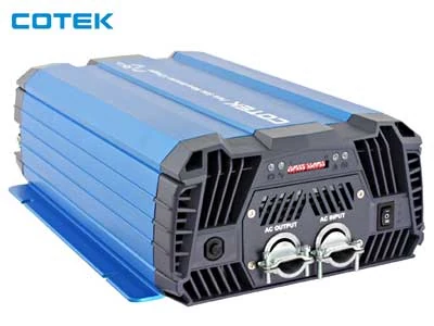 COTEK True Sine Wave Inverter 1200W med Laddare 230VAC/12V - Ledextraljus.eu