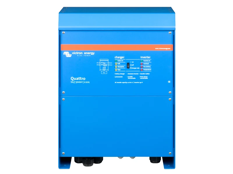 Victron Energy Quattro 5000VA Inverter/Laddare 230VAC/12V - Ledextraljus.eu