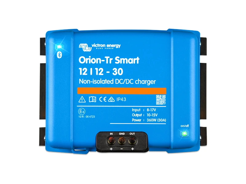 Victron Energy Orion TR Smart DC-DC Laddare 12V→12V 30A - Ledextraljus.eu