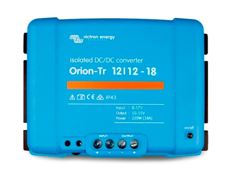 Victron Energy Orion-Tr Isolated DC-DC Omvandlare 12V→12V 18A - Ledextraljus.eu