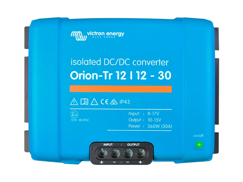 Victron Energy Orion-Tr Isolated DC-DC Omvandlare 12V→12V 30A - Ledextraljus.eu