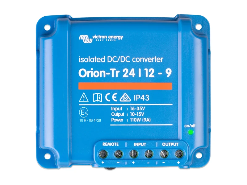 Victron Energy Orion-Tr Isolated DC-DC Omvandlare 24V→12V 9A - Ledextraljus.eu