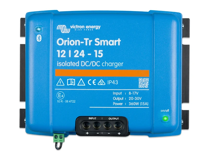 Victron Energy Charger DC-DC Orion-Tr Smart Isolerad 12V→24V 15A (360W) - Ledextraljus.eu