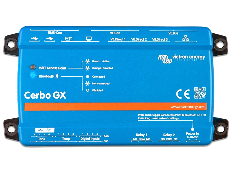 Kommunikationscenter Cerbo GX - Ledextraljus.eu