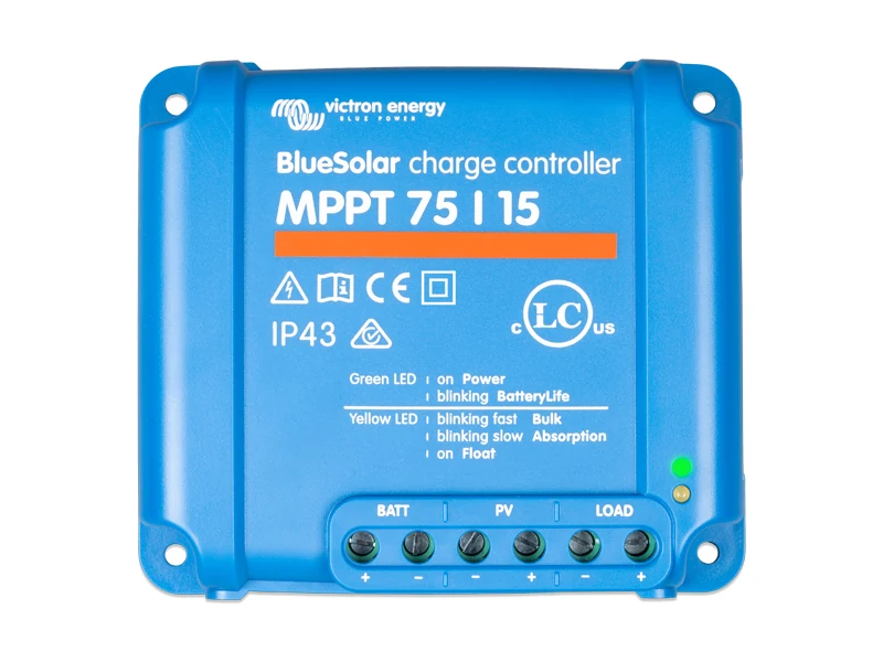 Victron BlueSolar MPPT 75/15 solcellsregulator 12/24V - Ledextraljus.eu