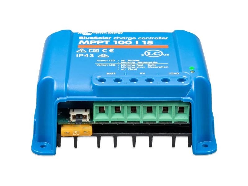 Victron Energy BlueSolar MPPT 100/15 Solcellsregulator 12/24V 15A - Ledextraljus.eu