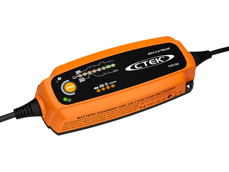 CTEK MXS 5.0 POLAR Batteriladdare 12V 1.2-110Ah - Arktisk version - Bild 2