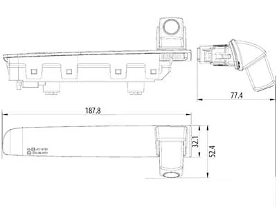 Bromsljuskamera till VW Transporter T5, T6 2010- - Bild 4