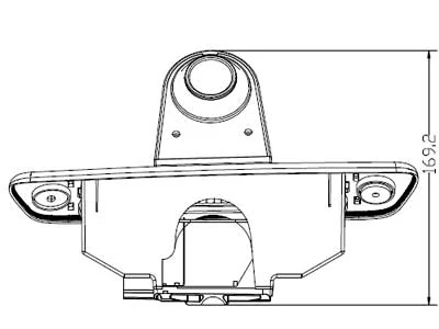 Bromsljuskamera till Citroen Jumpy, Peugeot Expert, Toyota Proace 07-16 - Bild 4