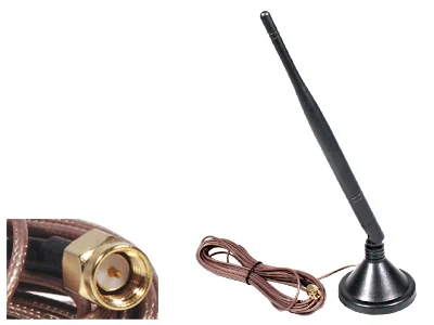 Ytterligare Antenna 2.4GHz med 7m kabel - Ledextraljus.eu