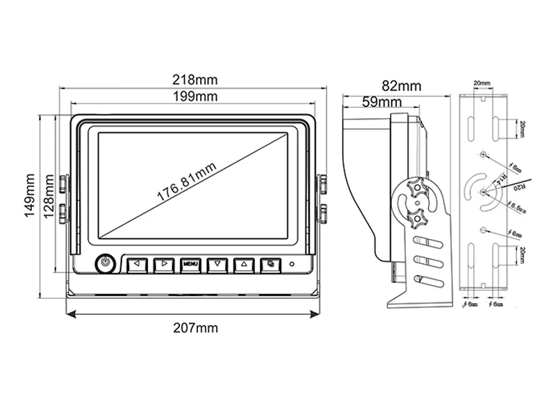 NSD HD DVR Monitor 7" - Bild 8