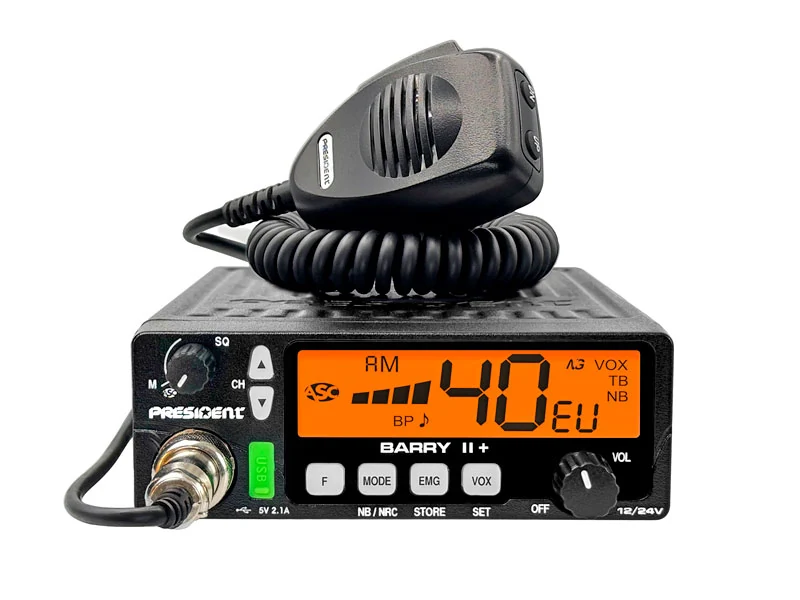 PRESIDENT CB Radio Barry II+ 12/24V - Ledextraljus.eu