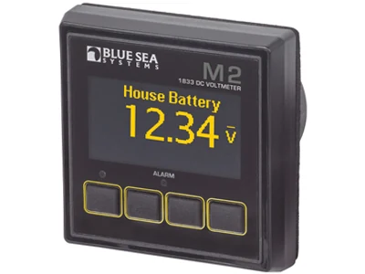 BLUE SEA OLED Voltmeter 7-70V(DC) - Ledextraljus.eu
