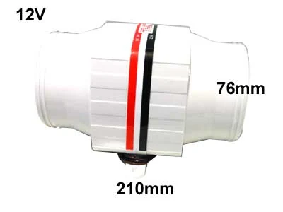 Tunnel Fläkt 12V - 3'' - Ledextraljus.eu