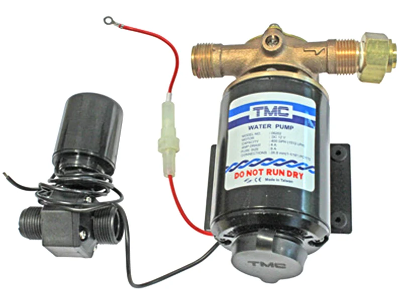 Tryckvattenpump 12V - 1500 l/h, 10A, 26.8mm In/Ut - Ledextraljus.eu
