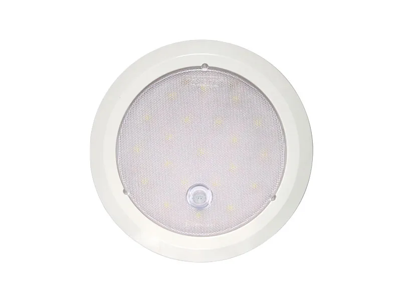 LED-kupébelysning rund med rörelsesensor 12-24V, ø 160 mm