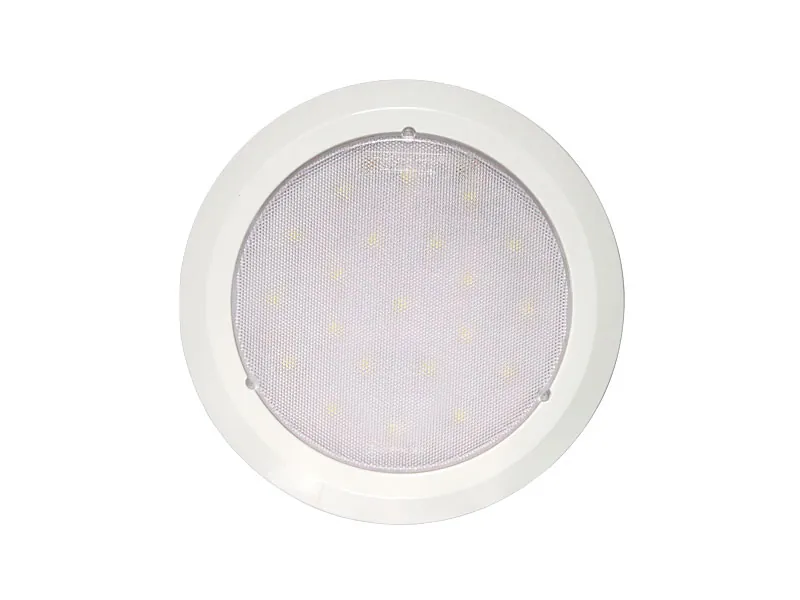 LED-kupébelysning rund med strömbrytare 12-24V, ø 160 mm - Ledextraljus.eu